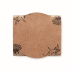 Pot de fleur personnalisé avec graines de tournesol Girasol couleur marron quatrième vue