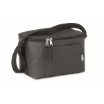 Sac isotherme en RPET moucheté avec capacité pour 6 canettes couleur noir