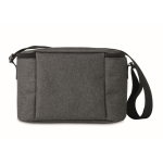 Sac isotherme en RPET moucheté avec capacité pour 6 canettes couleur noir quatrième vue