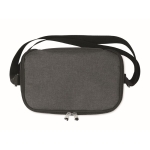 Sac isotherme en RPET moucheté avec capacité pour 6 canettes couleur noir sixième vue