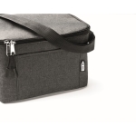 Sac isotherme en RPET moucheté avec capacité pour 6 canettes couleur noir vue thématique photographique
