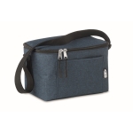 Sac isotherme en RPET moucheté avec capacité pour 6 canettes couleur bleu