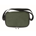 Sac isotherme en RPET moucheté avec capacité pour 6 canettes couleur vert foncé sixième vue