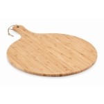 Planches à découper publicitaires circulaires en bambou Ø31cm Round couleur bois