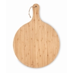 Planches à découper publicitaires circulaires en bambou Ø31cm Round couleur bois troisième vue