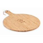 Planches à découper publicitaires circulaires en bambou Ø31cm Round couleur bois vue principale