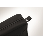 Trousse de toilette recyclée personnalisée à double zip RPET Essential couleur noir quatrième vue photographique