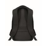 Sac à dos de bureau en RPET avec bretelles rembourrées pour PC de 13´´ couleur noir troisième vue