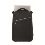 Sac à dos de bureau en RPET avec bretelles rembourrées pour PC de 13´´ couleur noir cinquième vue