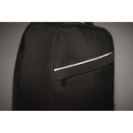 Sac à dos de bureau en RPET avec bretelles rembourrées pour PC de 13´´ couleur noir vue photographique