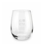 Verres personnalisables pas chers de 420 ml avec boîte Reusable couleur transparent vue avec zone d'impression