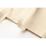 Tote bag en toile à soufflet et longues anses 270 g/m² couleur beige troisième vue photographique