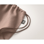 Sac cordon en chanvre Natural couleur marron troisième vue photographique