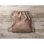 Sac cordon en chanvre Natural couleur marron vue d'ambiance
