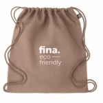 Sac cordon en chanvre Natural couleur marron vue principale