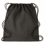 Sac cordon en chanvre Natural couleur noir