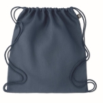 Sac cordon en chanvre Natural couleur bleu