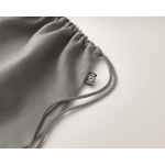 Sac cordon en chanvre Natural couleur gris troisième vue photographique