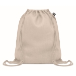 Sac cordon en chanvre Natural couleur beige troisième vue