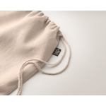 Sac cordon en chanvre Natural couleur beige troisième vue photographique