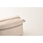Trousse de toilette EcoFriendly couleur beige quatrième vue photographique