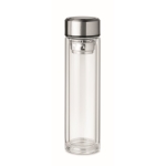 Bouteille en verre borosilicaté avec thermomètre 390 ml Termo Tactile couleur transparent deuxième vue