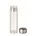 Bouteille en verre borosilicaté avec thermomètre 390 ml Termo Tactile couleur transparent troisième vue