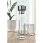 Bouteille en verre borosilicaté avec thermomètre 390 ml Termo Tactile couleur transparent vue d'ambiance