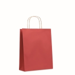 Sac en papier personnalisable recyclé 90 g/m2 Retail Colors Medium couleur rouge