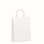 Sac en papier personnalisable recyclé 90 g/m2 Retail Colors Medium couleur blanc
