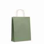 Sac en papier personnalisable recyclé 90 g/m2 Retail Colors Medium couleur vert