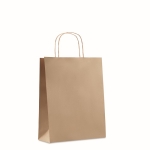 Sac en papier personnalisable recyclé 90 g/m2 Retail Colors Medium couleur beige