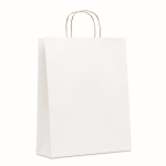 Grand sac papier personnalisé 90 g/m2 Vente au détail Couleurs Grand couleur blanc