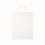 Grand sac papier personnalisé 90 g/m2 Vente au détail Couleurs Grand couleur blanc troisième vue