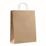 Grand sac papier personnalisé 90 g/m2 Vente au détail Couleurs Grand couleur beige