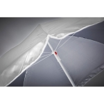 Parasol personnalisé en polyester de 1,5 m de diamètre Sun SPF30 couleur gris quatrième vue photographique