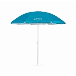 Parasol personnalisé en polyester de 1,5 m de diamètre Sun SPF30 couleur turquoise deuxième vue principale