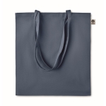 Sac en coton biologique bon marché 140 g/m2 Organic Colors couleur bleu