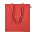 Sac en coton biologique bon marché 140 g/m2 Organic Colors couleur rouge