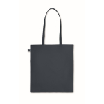 Sac en coton biologique bon marché 140 g/m2 Organic Colors couleur bleu marine troisième vue