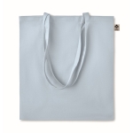 Sac en coton biologique bon marché 140 g/m2 Organic Colors couleur bleu ciel