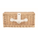 Set panier de pique-nique en osier personnalisé Central Park couleur bois troisième vue