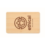 Carte RFID de protection cartes de crédit en bambou Bamboo Protect couleur bois troisième vue principale