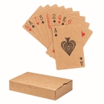Jeu de cartes personnalisé en papier recyclé pour publicité recyclée couleur beige