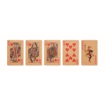 Jeu de cartes personnalisé en papier recyclé pour publicité recyclée couleur beige quatrième vue