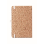 Carnets avec couverture en liège et stylo A5 pages lignées Earth couleur beige dixième vue