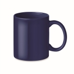 Tasse publicitaire économique en céramique colorée 300ml Basic Colors couleur bleu