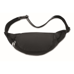 Sac banane personnalisable en RPET 210D à sangle réglable Urban RPET couleur noir troisième vue
