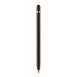 Stylos personnalisé écologique sans encre en aluminium Durable couleur noir