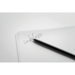 Stylos personnalisé écologique sans encre en aluminium Durable couleur noir deuxième vue photographique